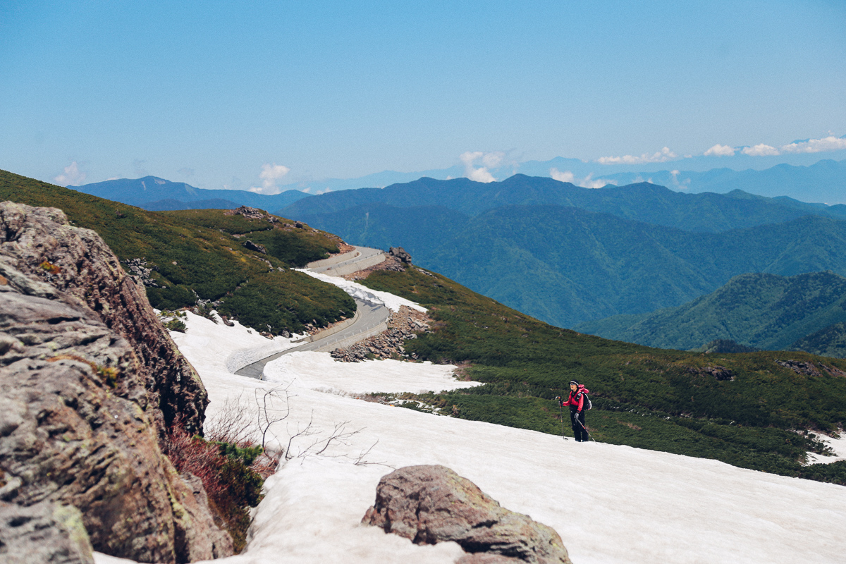 Spring Snow on Mount Norikura