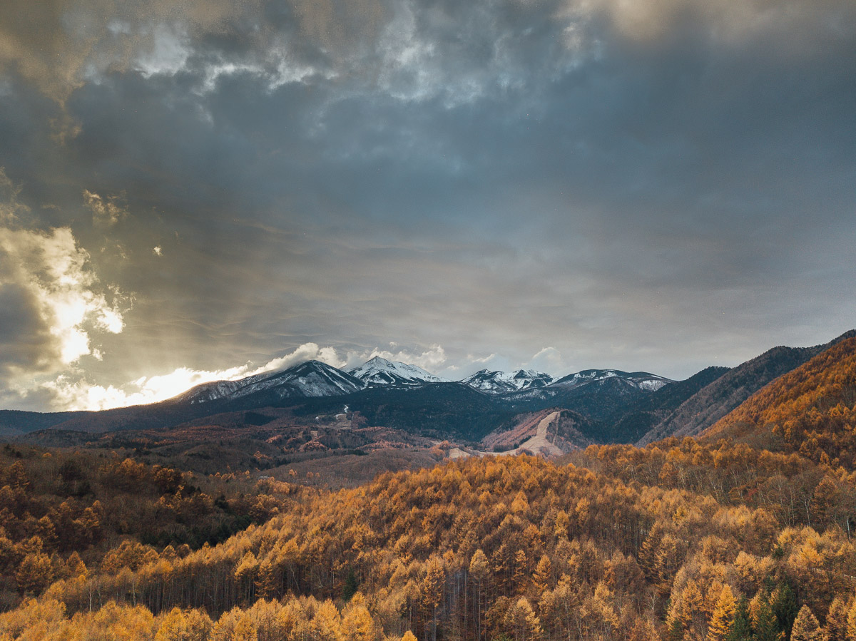 Mammatus Clouds Over Mount Norikura