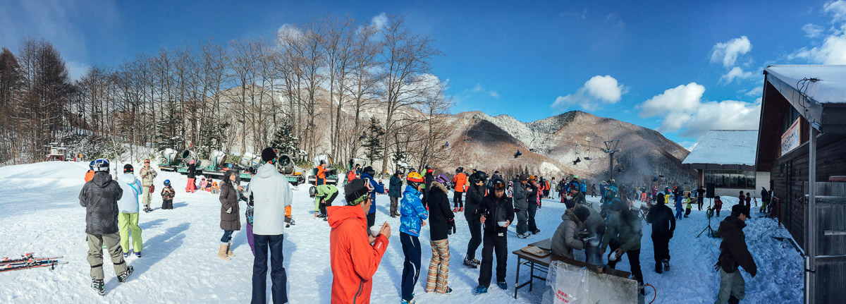 Opening Day at Mt. Norikura Snow Resort