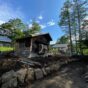 Building a rock retaining wall